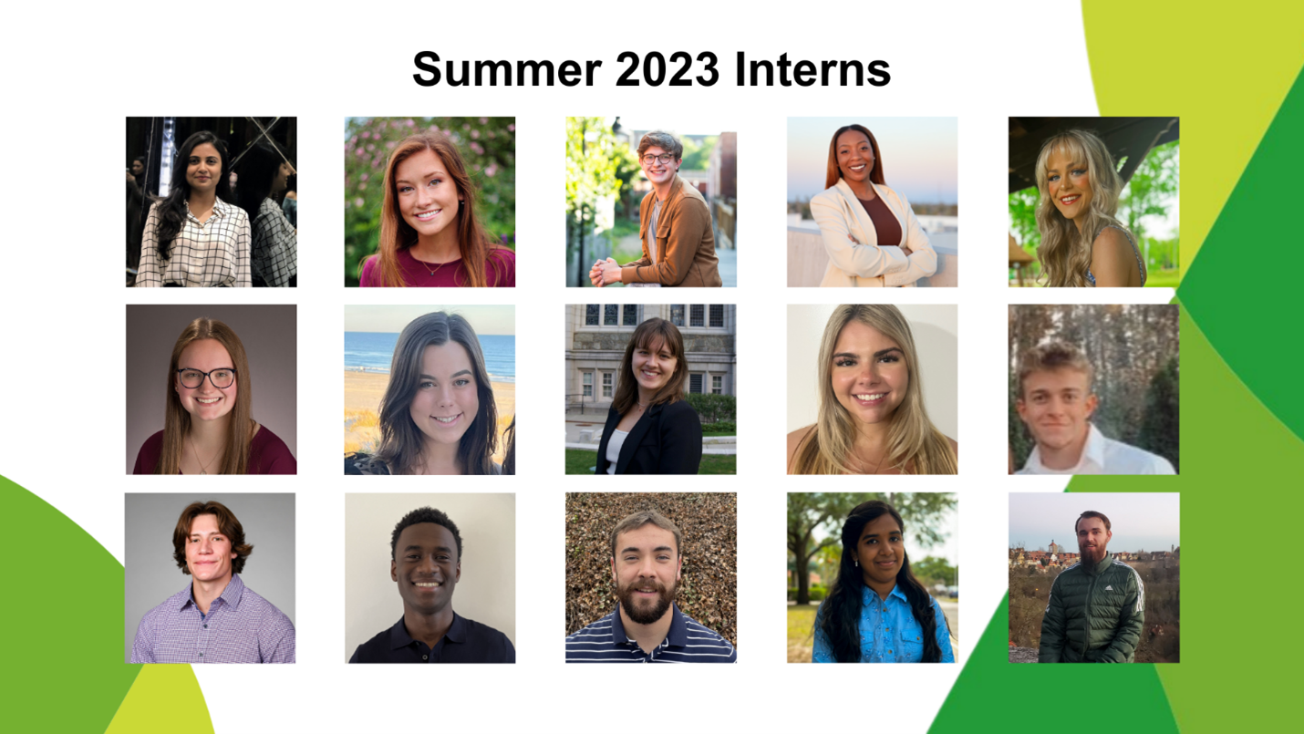 grid collage of the 2023 RBS Summer Interns